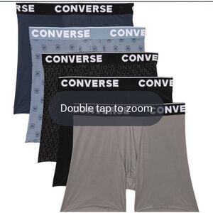 Converse 5-PK Logo Band Micro Stretch Boxer Briefs